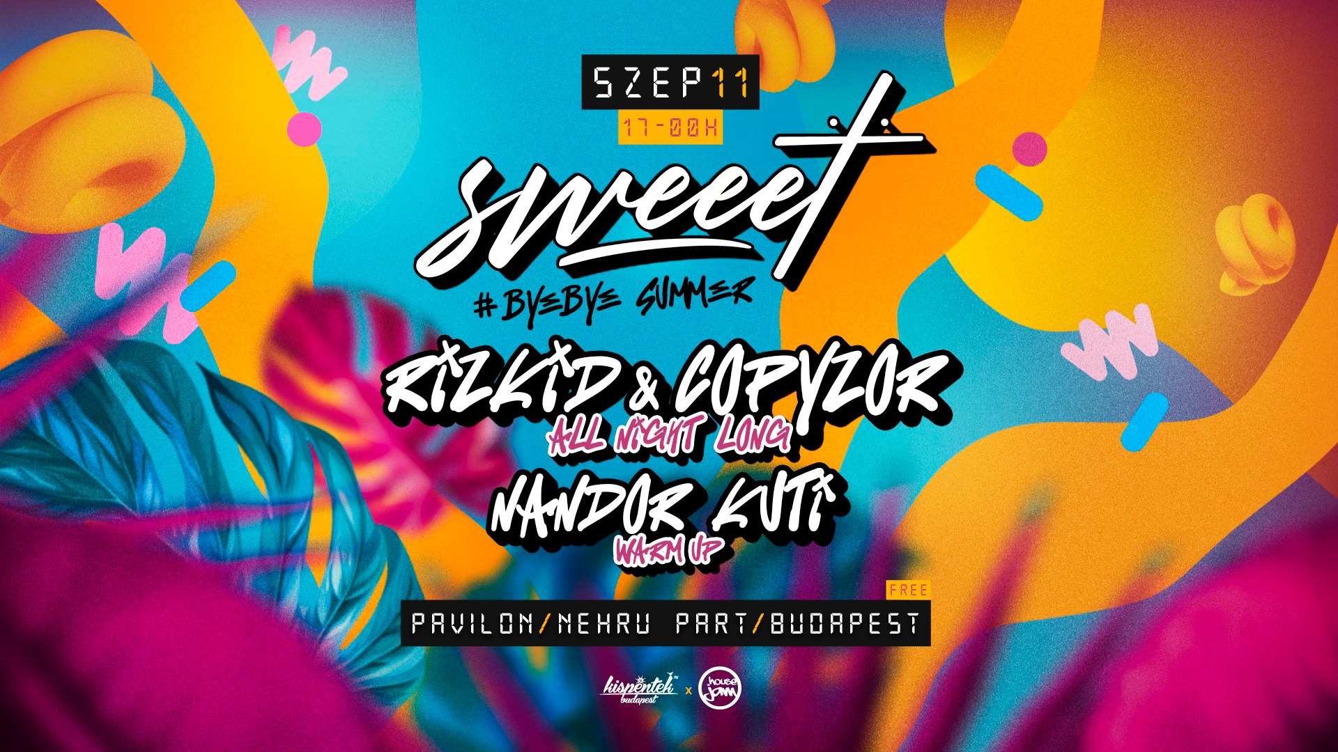 09.11. csütörtök – Sweeet w/ Rizkid, COPYzor, Nandor Kuti
